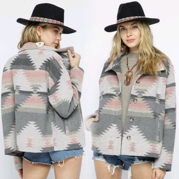 Sarrah Jackets & Blazers - Last S then sold out! 5 Star Rated New Soft Comfy Aztec Southwest Pattern Jacket